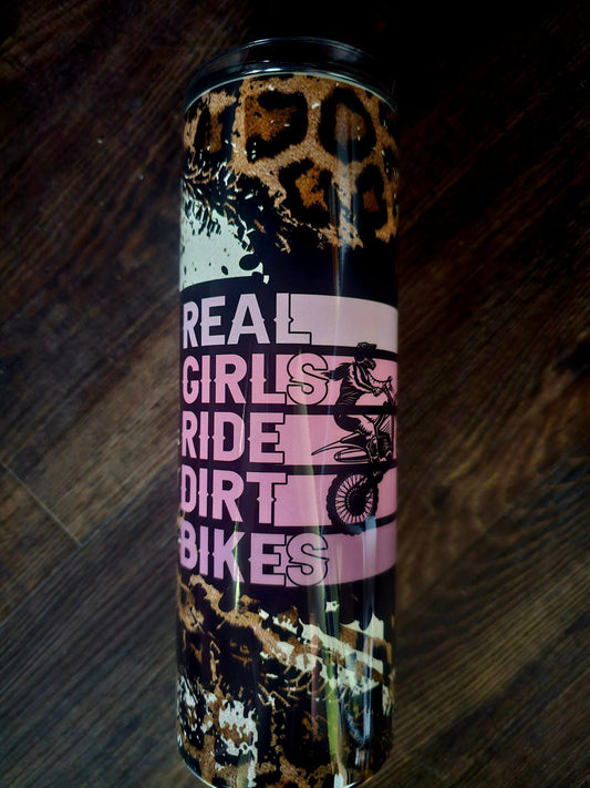 Real Girls Ride Dirt Bikes - 20 Oz Cup